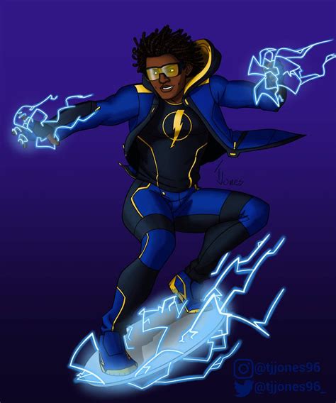 Static By Tjjones Black Cartoon Characters Dc Comics Art Black Lightning Static Shock