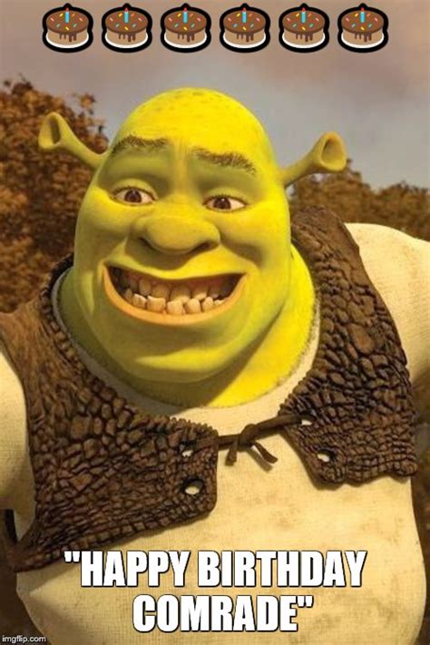 Smiling Shrek Memes Imgflip