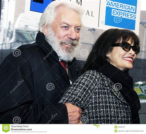 Donald Sutherland Et épouse Francine Racette Photo éditorial Image Du