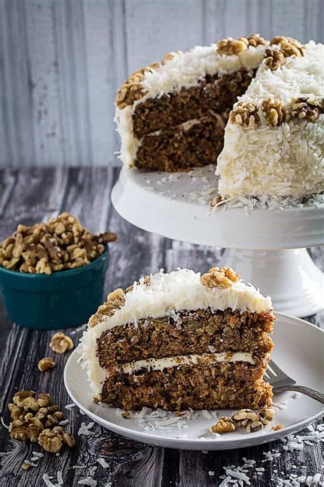 Gluten Free Carrot Cake With Coconut And Cream Cheese