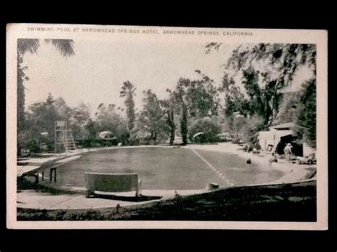 C1936 Swimming Pool At Arrowhead Springs Hotel California Vintage Wb