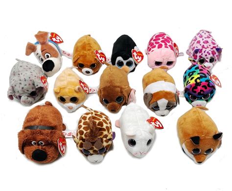 (6 Pack) Ty Beanie Babies "Teeny Tys" Plush Animals, Random Assortment