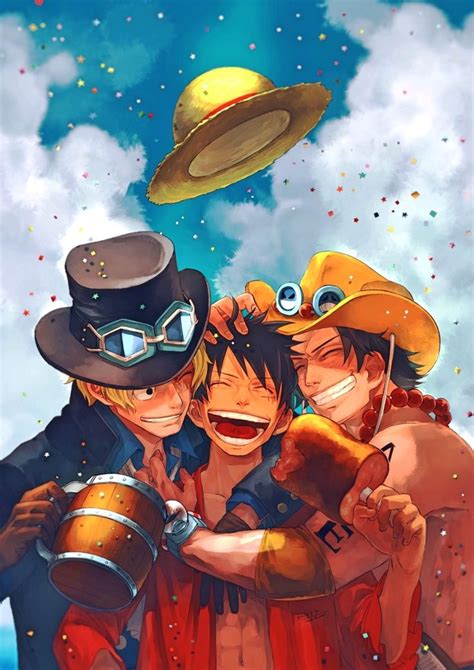 Tags Fanart One Piece Monkey D Luffy Portgas D Ace Sabo One