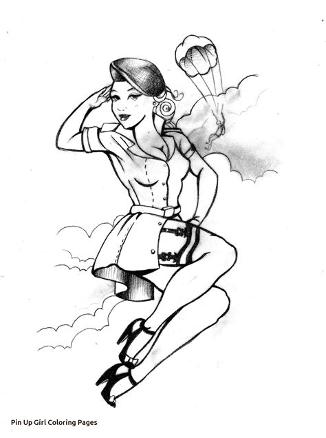 Pin Up Coloring Pages At Free Printable Colorings