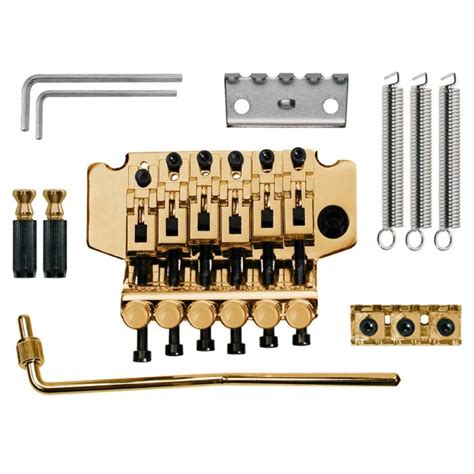 Licensed By Floyd Rose Double Locking Guitar Bridge Gold Tfr 203 G