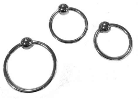 Stainless Steel Penis Head Glans Ball Metal Cock Ring Increase Orgasm