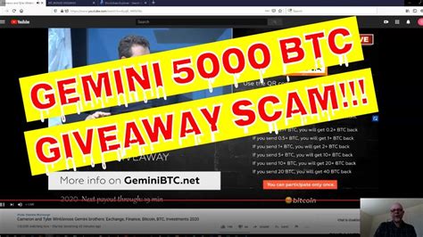 For example, if you invest $5,000 in bitcoins directly on september 4 th 2019, you can buy 0.468 bitcoins. Gemini 5000 BTC Winklevoss Brothers Not Giving You Double Bitcoin Back Scam - CryptoTradingTube