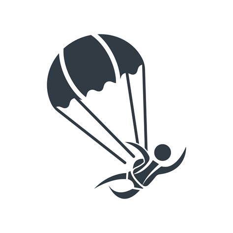 Paracaídas Logotipo Icono Diseño Y Símbolo Paracaidismo Vector 17127782