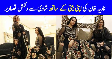Beautiful Pictures Of Nadia Khan With Her Daughter At A Recent Wedding Event Reviewitpk