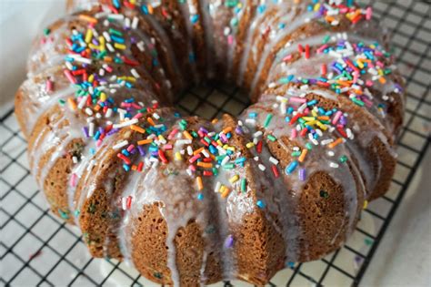 Think asda have new designs of birthday cake coming out, loads half price some even dated end april, chocolate smash cake was £13 now £6.50 triple. Birthday Bundt Cake | A Thought and a Half | Southern Food ...