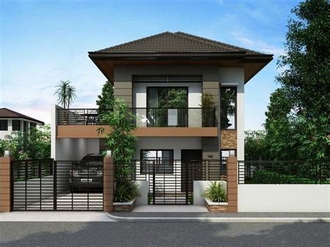 Two Storey Natural Low Budget Simple House Design Home And Aplliances
