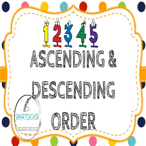 Ascending And Descending Order Posters • Teacha