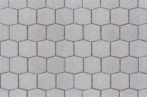 Road Pavement Texture Background Close Up Hexagon Pattern Cement