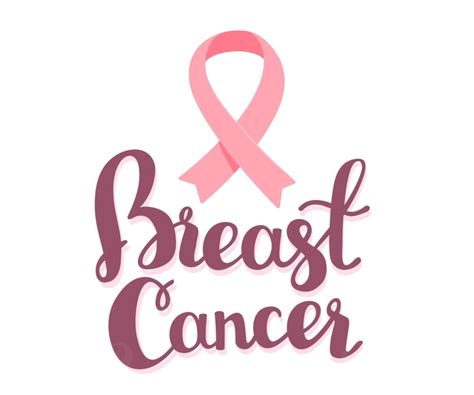 Vector Illustration For Breast Cancer Awareness Month With Pink Ribbon