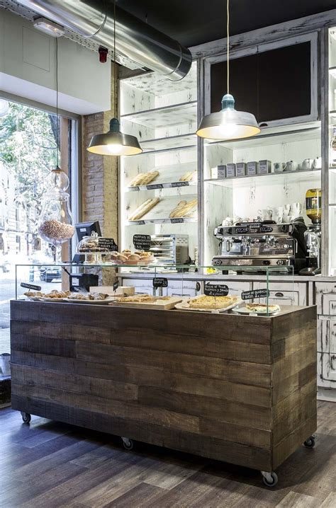 Cafe Counter And Display Use Under Regular Home Fridge Rustic Coffee