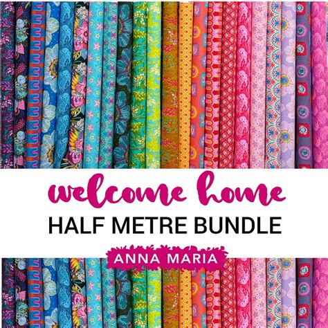 Anna Maria Horner Welcome Home Half Metre Bundle Of 22 Pieces