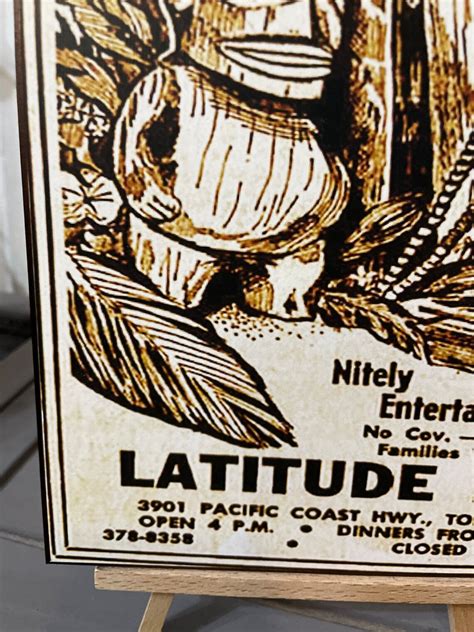 Latitude 20 Restaurant Tiki Art Etsy