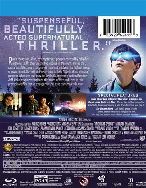 Midnight Special Blu Ray Ultraviolet Blu Ray 2016 Dvd Empire