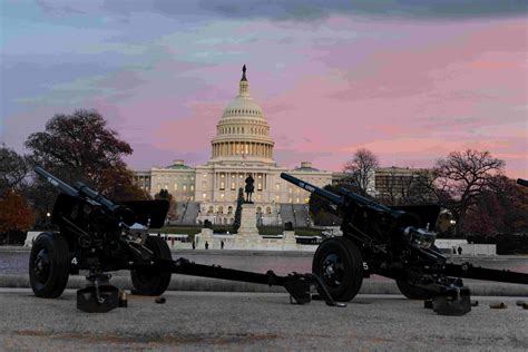 Full 21 Gun Salute For Pres George H W Bush At The Us Capitol