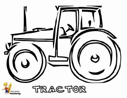 Tractor Coloring Pages Easy Tractors Agricultural Farm