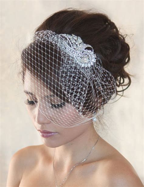 beautiful bridal birdcage veils 3 stunning styles