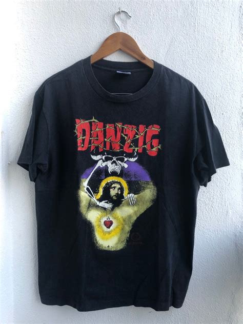vintage danzig god don t like it p grant inc 1988 band t shirt l black color in 2020 biker