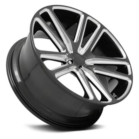 Dub S255 Flex Gloss Black Milled Powerhouse Wheels And Tires