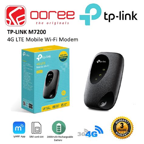 Tp Link M7200 4g Lte N150 Mobile Wi Fi Modem Router With Sim Card Slot