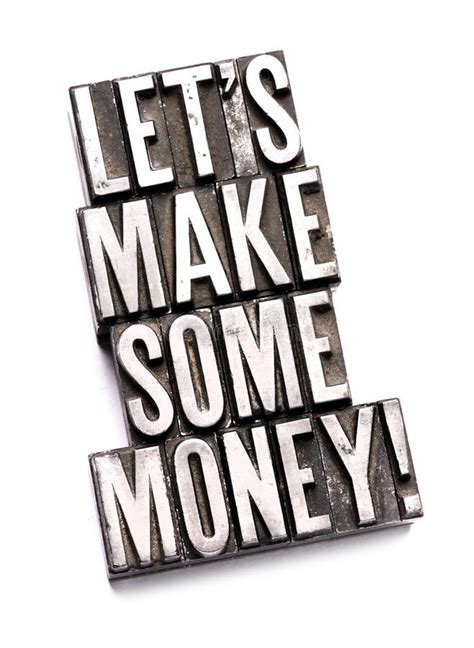 Let S Make Some Money Stock Image Image Of Motivational 156434413