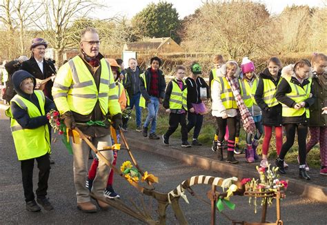 Pupils Bring Plough Monday Tradition Back To Life In West Norfolk Village