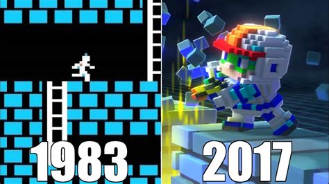 Evolution Of Lode Runner Games 1983 2017 Youtube