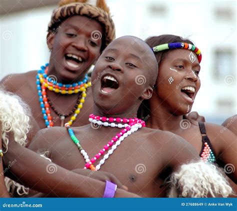 Happy African Dancers Singing Editorial Stock Image Image Of Dance