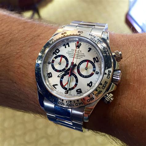 Rolex 116509 Daytona 18k White Gold Arabic Dial Watch