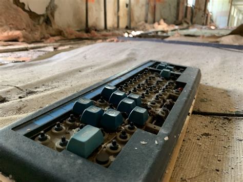 A Broken Keyboard From The 80s Found In An Unifentified Abandoned