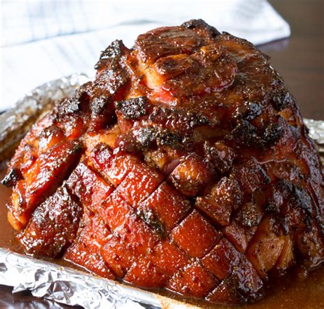 Baked Ham With Brandy Brown Sugar Glaze Food And Everything Else Too
