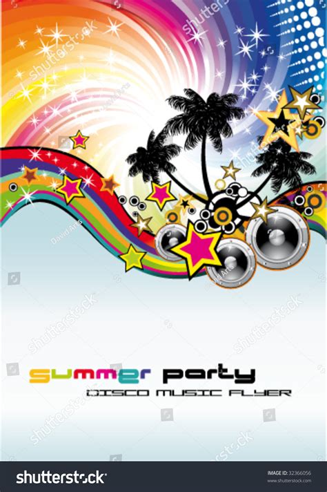 Vector Disco Dance Tropical Music Flyer Stock Vector Royalty Free