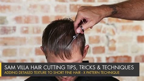 Get voluminous hair with our expert styling tips. Adding Detailed Texture to Short Fine Hair - X Pattern ...