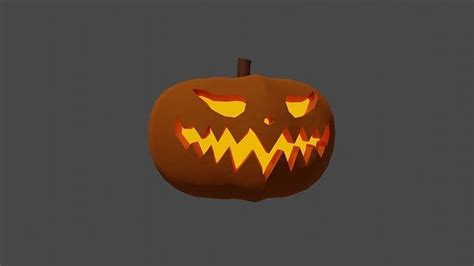 Halloween Pumpkin Free 3d Model Animated Cgtrader