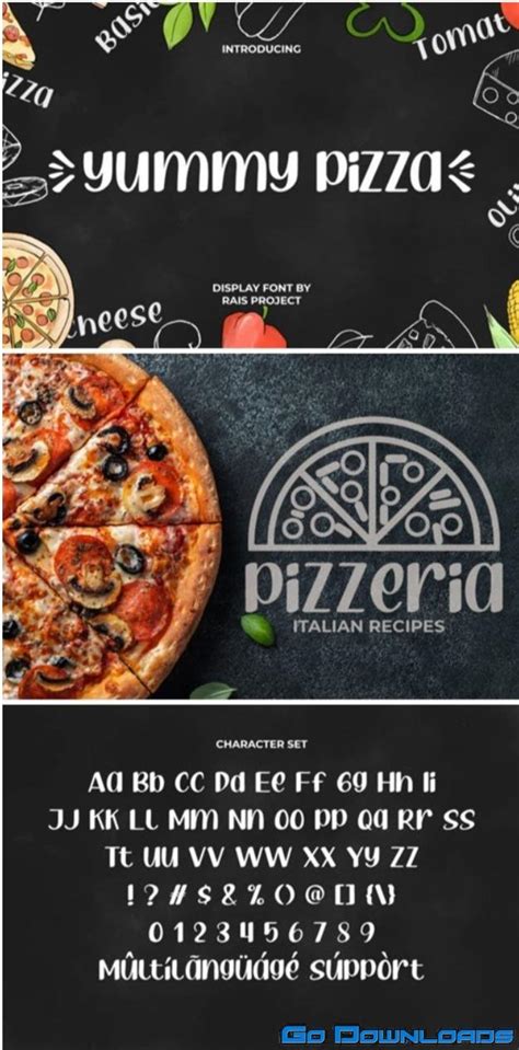 Yummy Pizza Font Free Download Official Website