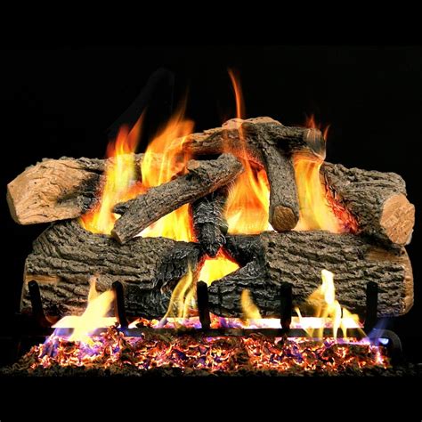 The point of them is so that they look as real as possible while producing heat that is safe. Peterson Real Fyre 30-Inch Charred Evergreen Oak Gas Log ...
