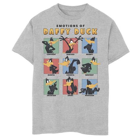 Boys 8 20 Looney Tunes Emotions Of Daffy Duck Graphic Tee Daffy Duck