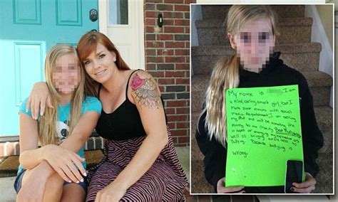 Mother Shames Cyber Bully Daughter By Forcing Her To Pose With Poster Sexiezpicz Web Porn
