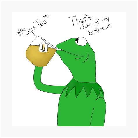 Kermit The Frog Drinking Tea Photographic Print By