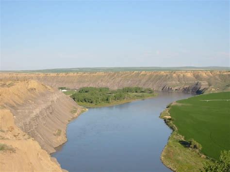 Missouri River At Fort Benton Mt Missouri River Fort Benton River