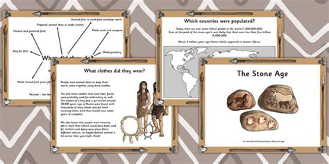 Ks2 The Stone Age Introduction To The Stone Age Powerpoint Stone Age