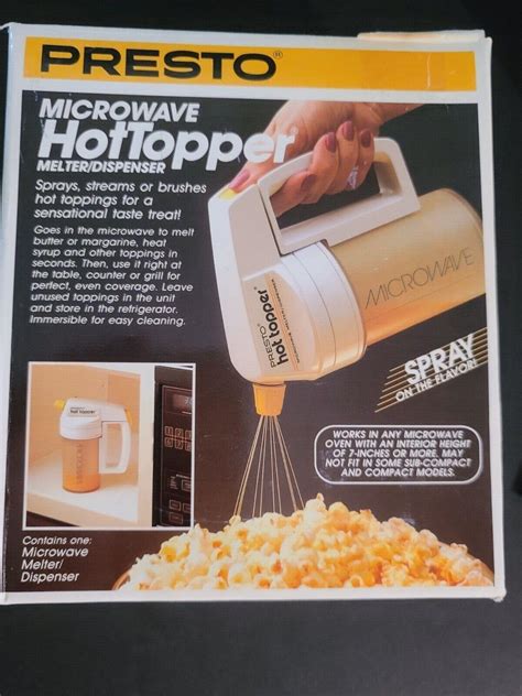 Presto Hot Topper Popcorn Butter Automatic Electric Melter And