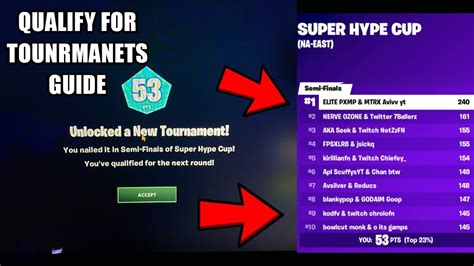 How To Qualify And Place In Fortnite Tournaments This Season Youtube