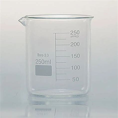 Rubbertron Cylindrical Laboratory Glass Beaker Low Form With Spout
