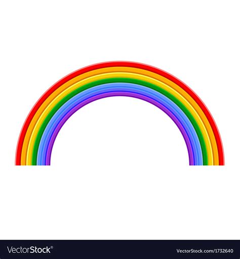 Colorful Rainbow Royalty Free Vector Image Vectorstock