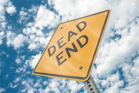 Yellow Dead End Sign During Day Time · Free Stock Photo